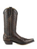 Mayura Boots 1935P Brown/ Rust Brown Python Pointed Cowboy Western Boots Slanted Heel Straight Shaft Pull Loops Goodyear Welted