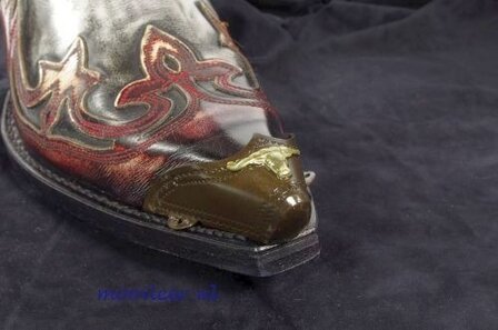 sendra spitse laarzenpunt skull op brons