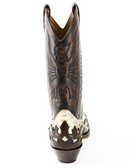 Mayura Boots 1935P Bruin/ Natural Phyton Spitse Cowboy Western Laarzen Schuine Hak Rechte Schacht Treklussen Goodyear Welted