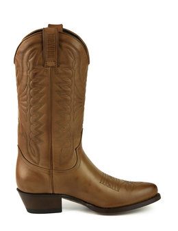 Mayura Boots Arpia 2534 Hazelnoot Bruin/ Dames Western Laarzen Sierstiksel Spitse Neus Schuine Hak Glad Leer