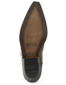 Mayura Boots 1920 Kastanje Bruin/ Spitse Cowboy Western Line Dance Dames Heren Laarzen Schuine Hak Echt Leer Zool