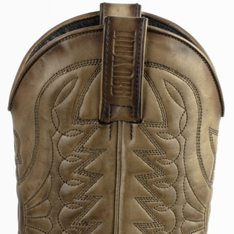 Mayura Boots 1920 Taupe/ Spitse Cowboy Western Line Dance Dames Heren Laarzen Schuine Hak Echt Leer Schacht