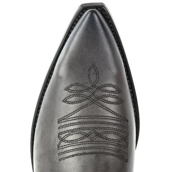 Mayura Boots 1920 Grijs/ Spitse Cowboy Western Line Dance Dames Heren Laarzen Schuine Hak Echt Leer Wreef