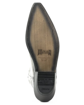 Mayura Boots 1920 Grijs/ Spitse Cowboy Western Line Dance Dames Heren Laarzen Schuine Hak Echt Leer Zool