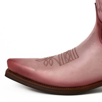 Mayura Boots 1920 Roze/ Spitse Cowboy Western Line Dance Dames Heren Laarzen Schuine Hak Echt Leer Neus