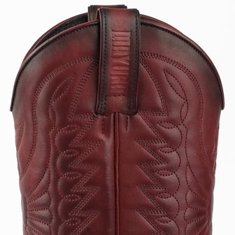 Mayura Boots 1920 Bordeaux / Spitse Cowboy Western Line Dance Dames Laarzen Heren Schuine Hak Echt Leer Schacht