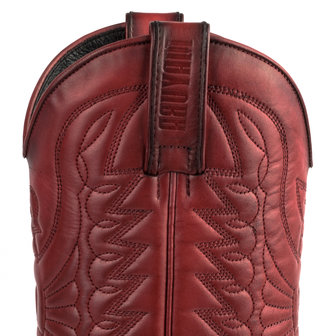 Mayura Boots 1920 Red/ Pointed Cowboy Western Line Dance Ladies Men Boots Slanted Heel Genuine Leather Lopes
