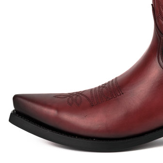 Mayura Boots 1920 Red/ Pointed Cowboy Western Line Dance Ladies Men Boots Slanted Heel Genuine Leather Nose