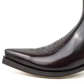 Mayura Boots 1920 Florentic Bordeaux/ Pointed Cowboy Western Line Dance Ladies Men Boots Slanted Heel Genuine Leather Detail No