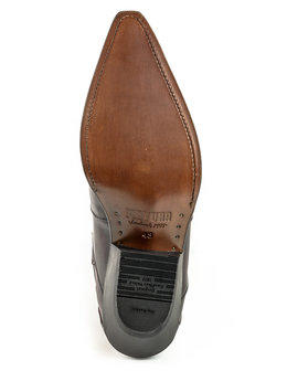 Mayura Boots Austin 1931 Bordeaux/ Spitse Western Heren Enkellaars Schuine Hak Elastiek Sluiting Vintage Look