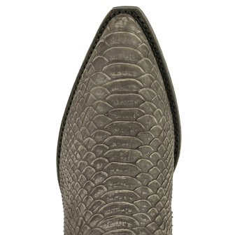 Mayura Boots Alabama 2524 Bruin Lavado/ Dames Westernlaars Pythonprint Spitse Neus 5 cm Hak Hoge Schacht Echt Leer