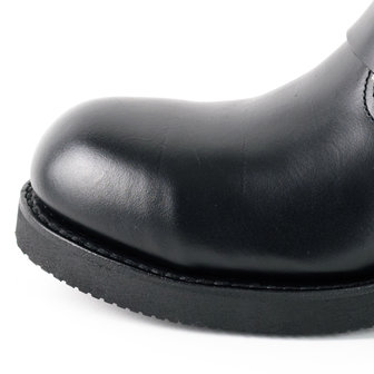 Mayura Boots 1590 Zwart/ Biker Motorlaarzen Heren Ronde Stalen Neus Anti Slip Zool Echt leer