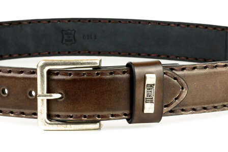 Mayura Riem 925 Bruin Cowboy Western 4 cm Brede Jeans Riem Verwisselbare Gesp Glad leder