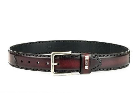 Mayura Riem 925 Bordeaux Rode Cowboy Western 4 cm Brede Jeans Riem Verwisselbare Gesp Glad leder