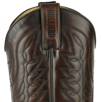 Mayura Boots 1935P Bruin/ Zwart Python Spitse Cowboy Western Laarzen Schuine Hak Rechte Schacht Treklussen Goodyear Welted Scha