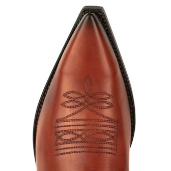 Mayura Boots 1920 Cognac/ Pointed Cowboy Western Line Dance Ladies Men Boots Slanted Heel Genuine Leather Instep