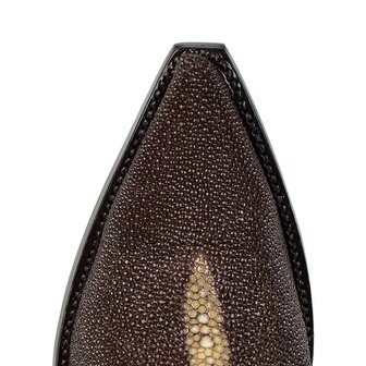 Sendra Boots Texas Mantaraya Chocolate Cuervo Bruin Heren Spitse Exotische Cowboy Laarzen Cubaanse hak Lederen zool