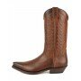 Mayura Boots 1920 Bruin/ Spitse Cowboy Western Line Dance Dames Heren Laarzen Schuine Hak Echt Leer