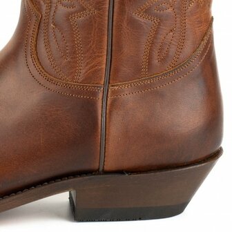Mayura Boots 1920 Bruin/ Spitse Cowboy Western Line Dance Dames Heren Laarzen Schuine Hak Echt Leer
