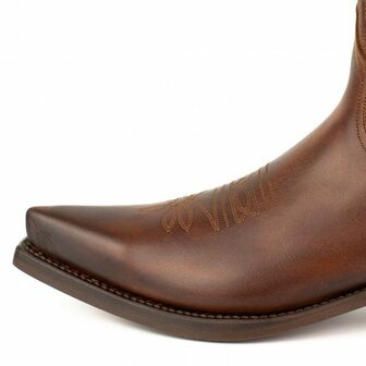 Mayura Boots 1920 Bruin/ Spitse Cowboy Western Line Dance Dames Heren Laarzen Schuine Hak Echt Leer