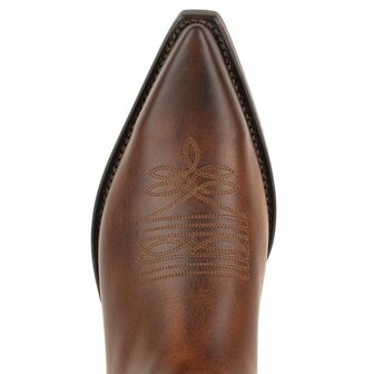 Mayura Boots 1920 Bruin/ Spitse Cowboy Western Line Dance Dames Heren Laarzen Schuine Hak Echt Leer