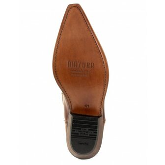 Mayura Boots 1920 Bruin/ Spitse Cowboy Western Line Dance Dames Heren Laarzen Schuine Hak Echt Leer