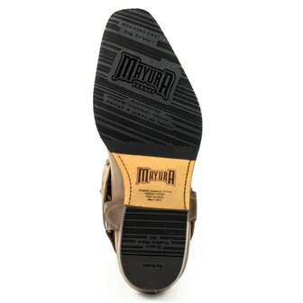 Mayura Boots 07 Zwart/ Motor Biker Western Dames Heren Spitse Laarzen Vlechtwerk Vast Spoor Gewaxt Leer