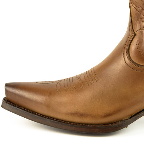 Mayura Boots Virgi 2536 Hazelnut/ Ladies Western Boots Ornamental Stitching Pointed Nose Straight Shaft High Heel Smooth Leathe