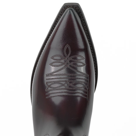 Mayura Boots 1920 Florentic Bordeaux/ Pointed Cowboy Western Line Dance Ladies Men Boots Slanted Heel Genuine Leather Stiching 