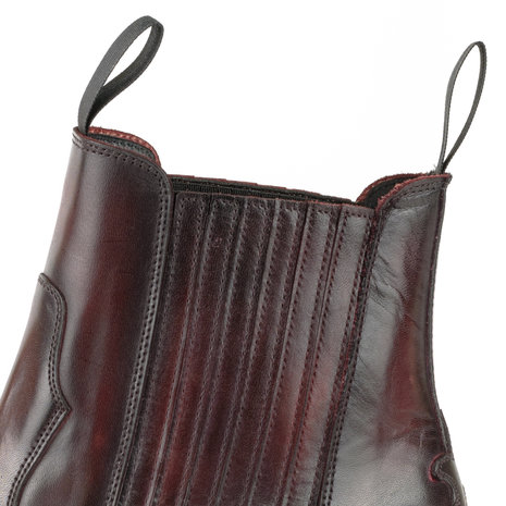 Mayura Boots Austin 1931 Bordeaux/ Spitse Western Heren Enkellaars Schuine Hak Elastiek Sluiting Vintage Look