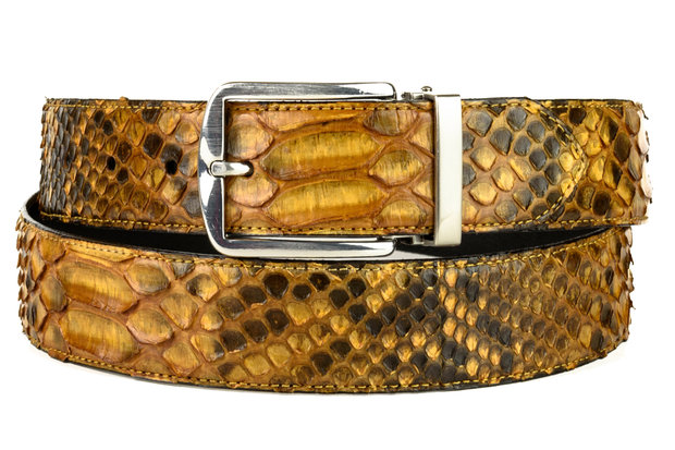 Mayura Riem 810P Whisky Python 3.5cm Breed Verwisselbare Gesp