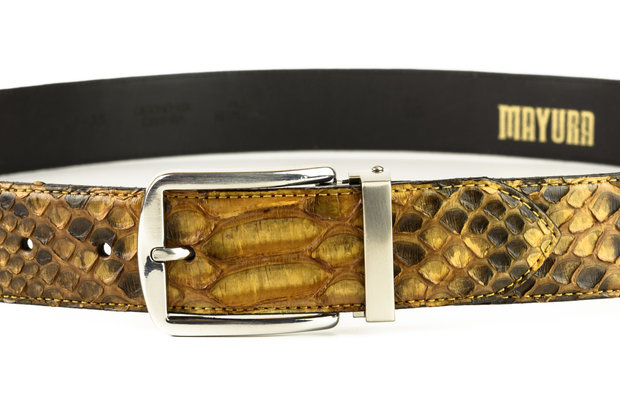 Mayura Riem 810P Whisky Python 3.5cm Breed Verwisselbare Gesp