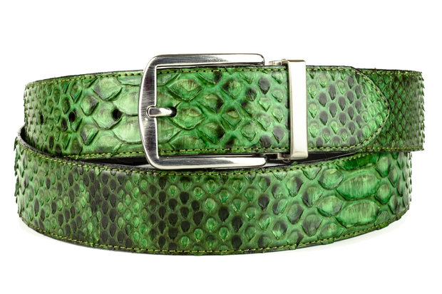 Mayura Riem 810P Groen Python 3.5cm Breed Verwisselbare Gesp