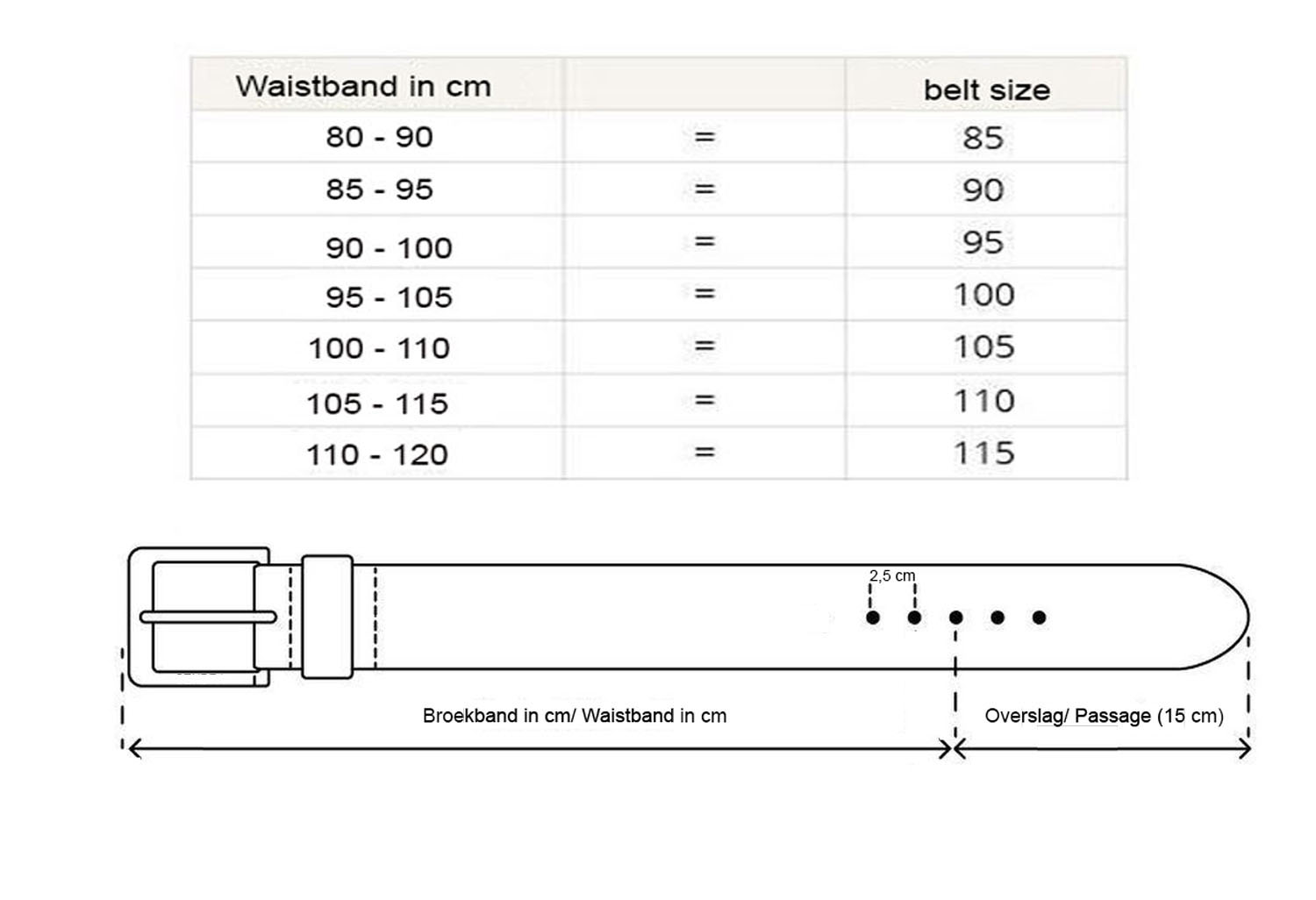 Belt Size Chart Cm | estudioespositoymiguel.com.ar