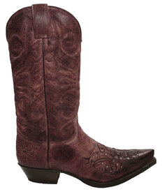 Sendra Boots 11472 Cuervo Bruin Heren Laarzen Cowboy Western Boots Spitse Neus Schuine Hak Lederen Zool Sierstiksel Studs Vintage Look Echt Leer