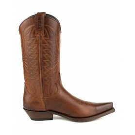 Mayura Boots 1920 Bruin/ Spitse Cowboy Western Line Dance Dames Heren Laarzen Schuine Hak Echt Leer