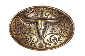 Sendra skull buckle brons
