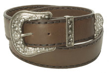 Sendra riem 8563 Swarofski donker Bruin