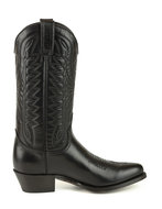 Mayura-Boots-Arpia-2534-Zwart--Dames-Western-Laarzen-Sierstiksel-Spitse-Neus-Schuine-Hak-Glad-Leer