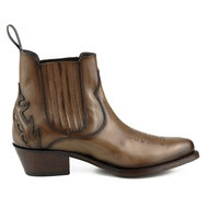Mayura-Boots-2487-Hazelnoot--Cowboy-Western-Fashion-Enklelaars-Spitse-Neus-Schuine-Hak-Elastiek-Sluiting-Echt-Leer