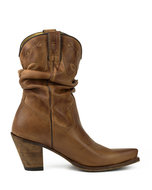 Mayura-Boots-1952-Bruin--Western-Fashion-Dames-Spitse-Cowboylaarzen-Hoge-Hak-Gezakte-Schacht-Soepel-Leer