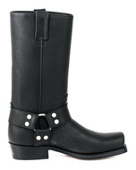 Mayura-Boots-01-Zwart--Biker-Western-Heren-Laarzen-Vierkante-Neus-Platte-Hak-Vast-Sierspoor