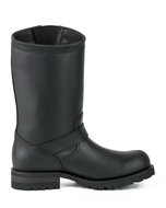 Mayura-Boots-18-Zwart--Biker-Dames-Heren-Motorlaarzen-Ronde-Neus-Anti-Slip-Zool-Echt-leer