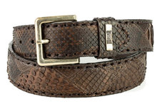 Mayura-Riem-1020-Bruin-Python-4cm-Breed-Verwisselbare-Gesp