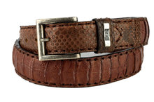 Mayura-Riem-214-Camel-Krokodil-Python-4cm-Breed-Verwisselbare-Gesp