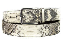 Mayura-Riem-810P-Naturel-Wit-Python-3.5cm-Breed-Verwisselbare-Gesp
