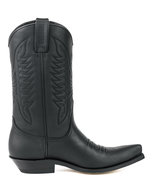Mayura-Boots-20-Zwart--Unisex-Cowboy-Western-Laarzen-Spitse-Neus-Schuine-Hak-Sierstikel-Wreef-Waxed-Leer