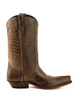 Mayura-Boots-20-Kastanjebruin--Unisex-Cowboy-Western-Laarzen-Spitse-Neus-Schuine-Hak-Sierstikel-Wreef-Waxed-Leer